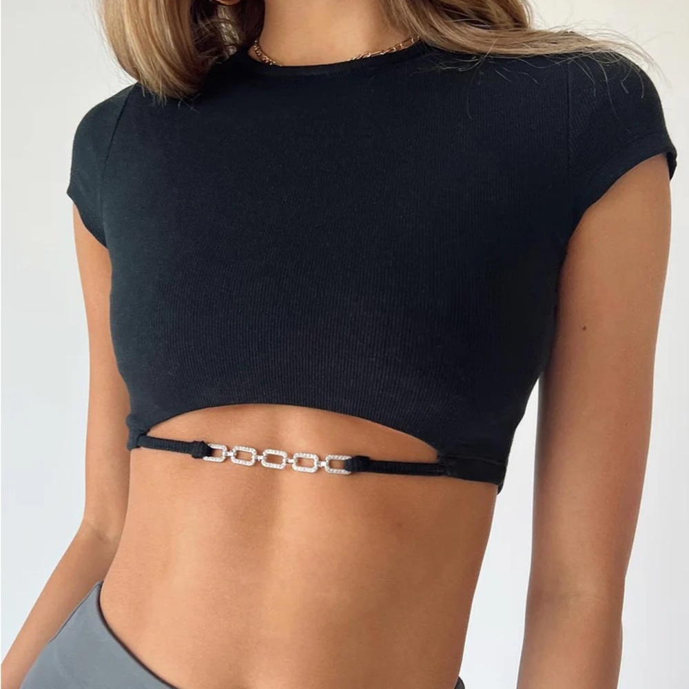 Princess Polly Arian Cut Out black tee